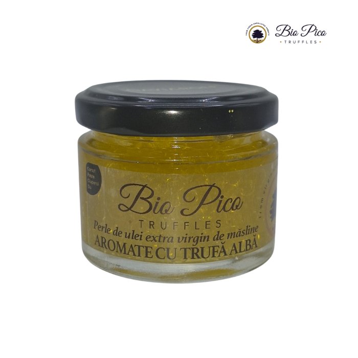 White Truffle-Flavored Extra Virgin Olive Oil Pearls (50g)